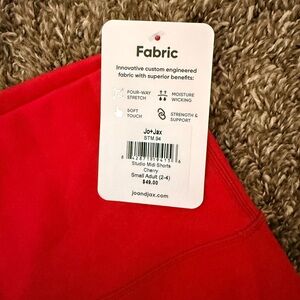 Jo+Jax Women's Cherry Red Studio Midi Shorts